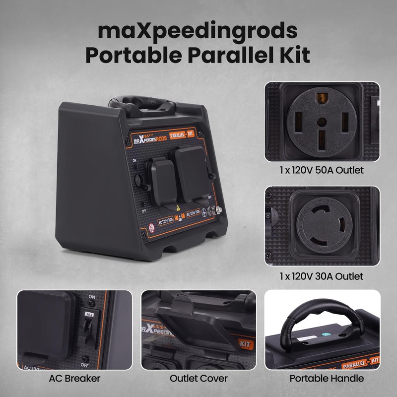 maXpeedingrods Generator Parallel Kit with 120V 30A, 120V 50A Outlets