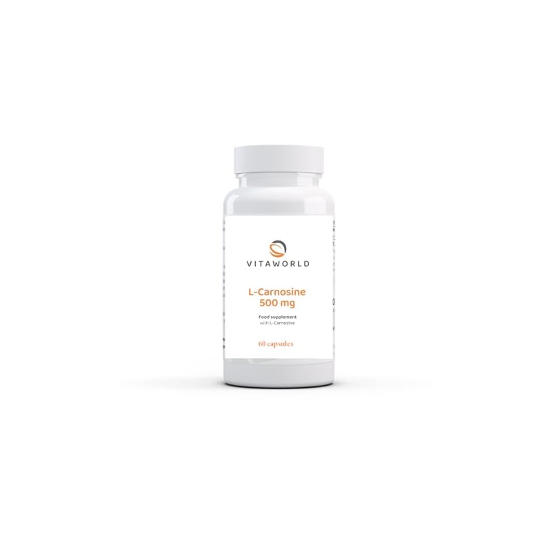 Vita World L-Carnosine 500mg 60 Capsules Made in Germany l