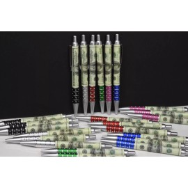 LUCKY MONEY PENS STOCKING STUFFER WRITING PENS LUCKY GIFTS CASINO NIGHT PARTY FAVORS PEN 12 PC