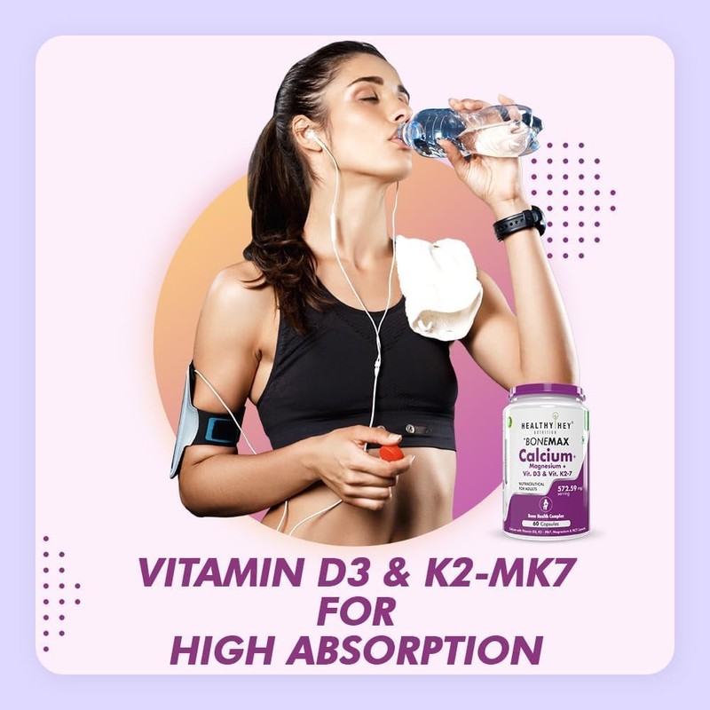  Vegan Calcium with Magnesium, Vitamin D3 & Vitamin K2-