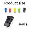 Pack of 40 sock clips for washing machine and dryer,
