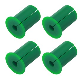 uxcell 4Pcs Wall Grommets for Cables 1 Inch Silicone Cable Wall Bushing Feed Through Cable Routing Kit Wall Cable Pass Through for Ethernet with 8.5mm Hole, Green(Outer Dia: 32.1mm)