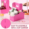 Kosiz 60 Pcs 2 Cups Drink Carrier with Handle 6.9