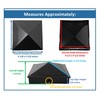 5x5 Nominal (4.5" x4.5") Plastic Pyramid Vinyl Fence Post Cap