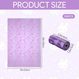 150PCS Sanitary Napkin Disposal Bags,Scented Disposable Period Bag,Personal Care Tampon Disposal Bags,Mini Sanitary Bag for Feminine Products(Purple)