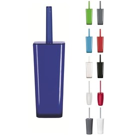 KW "Easy" Enlcosed Plastic Toilet Brush and Holder (Blue)