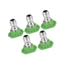 RATCHROLL 25 Degrees High Pressure Washer Spray Nozzle Tips Quick Connector Green 5 Pcs Replacement Car Parts