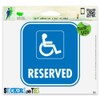 Handicap Parking Sign Vinyl Car Bumper Window Sticker 2" x 2"