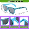 kilofly 2pc 8-Bit Pixel UV Protect Gamer Sunglasses Adult Kids