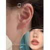OUFER 20G Silver 925 Nose Ring Nostril Piercing Ring 6/8/10