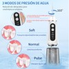 Irrigador Bucal, Irrigador Dental Portátil con 8 Boquillas y 380ML