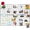 Kakivan Wire Wall Grid Panel for Photo Display, DIY Iron