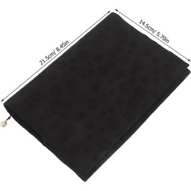 TEHAUX Bolsa Protectora de Libros y Cuadernos A5, Funda Lavable de Tela Negra Reutilizable, Adecuado para Mantener Organizados Libros de Texto y Diarios Color Aleatorio