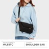 MIREST MLS940 Hutte Messenger Bag, S Shoulder Bag, Black(BK)