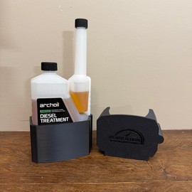 Magnetic Diesel Additive Holders - Hotshot EDT, Archoil, Howe's, Power Service, Stanadyne - Screw Option - UV Resistant - Limited Lifetime Warranty:_Power Service 26fl oz_Magnet