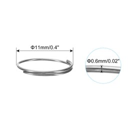 PATIKIL 12mm/0.47" OD Mini Split Rings, 800Pcs 304 Stainless Steel Round Edged Split Circular Ring Clips for Fastening Crystals Parts, Chandelier Replacements, Silver