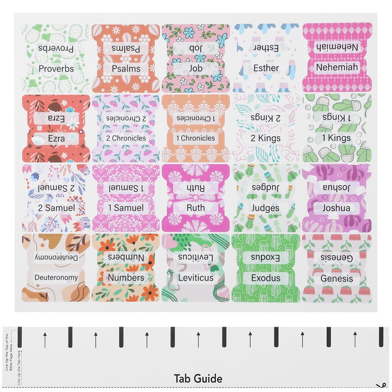 Mr. Pen- Bible Tabs, 120 pcs, Garden Glory, Laminated Bible