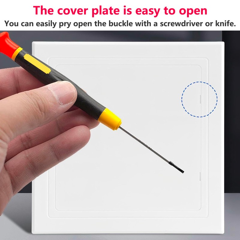 Qrity 4x6 Inch(100×150mm) Access Panel, Paintable Easy Access Doors, ABS