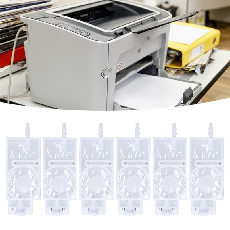 6Pcs Ink Damper Solvent Inkjet Head Rectangular PP Damper Replacement