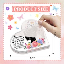 Thank You Gifts for Women, Appreciation Gift, Inspirational Gifts for Women, Farewell Gift for Female Friends Teacher Nurse, 3.9x3.9 Inch Acrylic Heart Keepsake