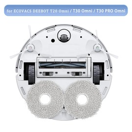 AiLomey Pack of 8 Wipes Accessories for Ecovacs Deebot X1 Omni/ X1 e Omni/ T20 Omni/ T20 e Omni/ T30 PRO Omni/ T30 Omni/ X1 Turbo, Mop Pads Replacement Parts, Cleaning Cloth Washable and Reusable