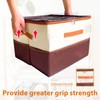Gikool 16-Grid Multifunctional Foldable Shoe Organizer, Collapsible Fabric Bin with