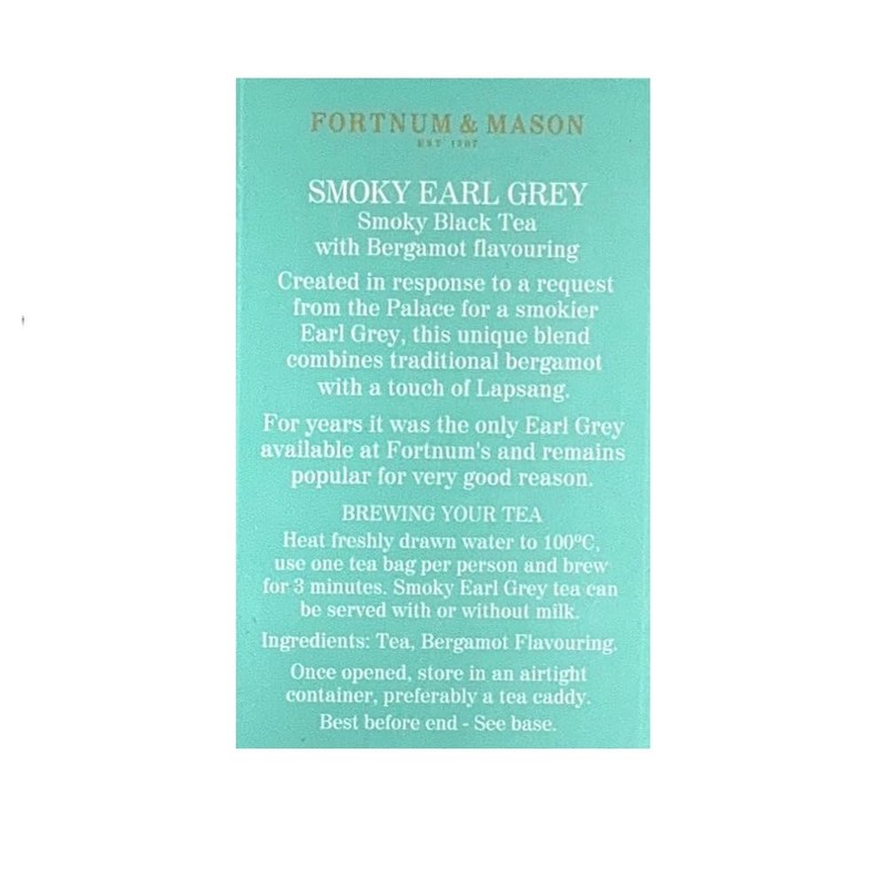 Fortnum and Mason Smoky Earl Grey 25 Count Tea Bags