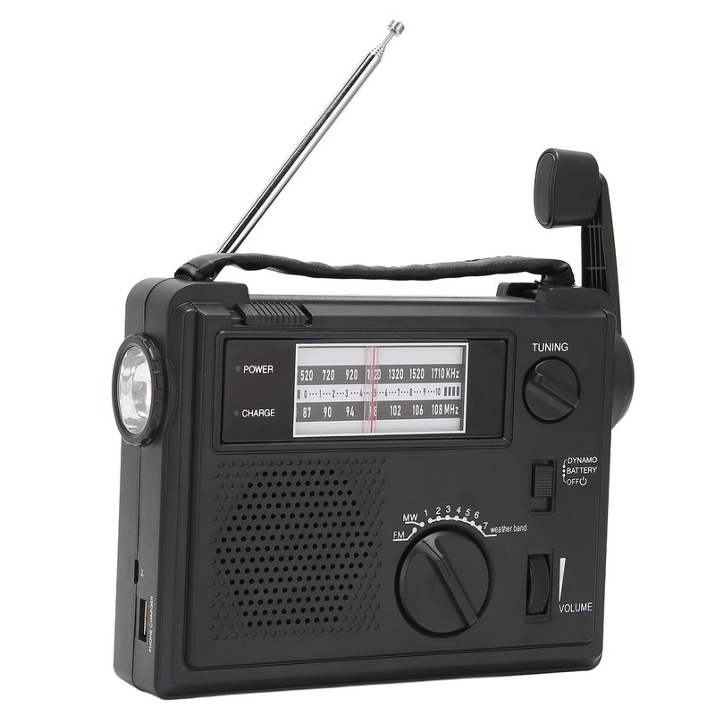 Crank Radio Portable FM AM WB Band Multi Powered Emergency