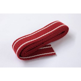 Clover 26-202 Natural Color Lane Belt, 1 mm Wide, 3.3 ft (1 m) Cut, Red