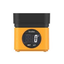 TERRAILLON BA22 Mythical Yellow - Electronic Kitchen Scales - Iconic Design - Integrated Bowl 0.7L - Large LCD Display - XXL Numbers Display - Tare Function