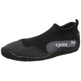 O'Neill Wetsuits Youth Reactor Reef Boot - Black/Coal, Size XS