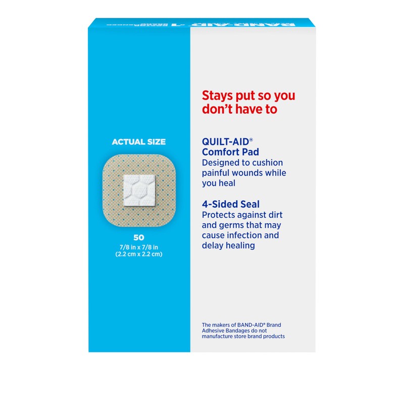 BAND-AID Brand Sheer Spots Adhesive Small Square Bandages, Sterile, Individually