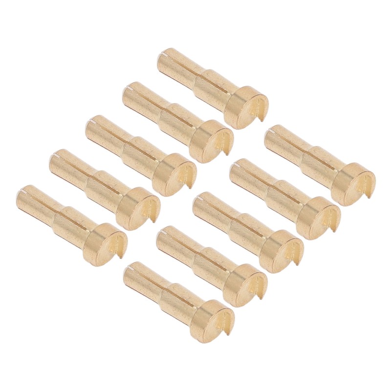 30PCS Battery Connector Plug Brass Gold Plated High Hardness RC