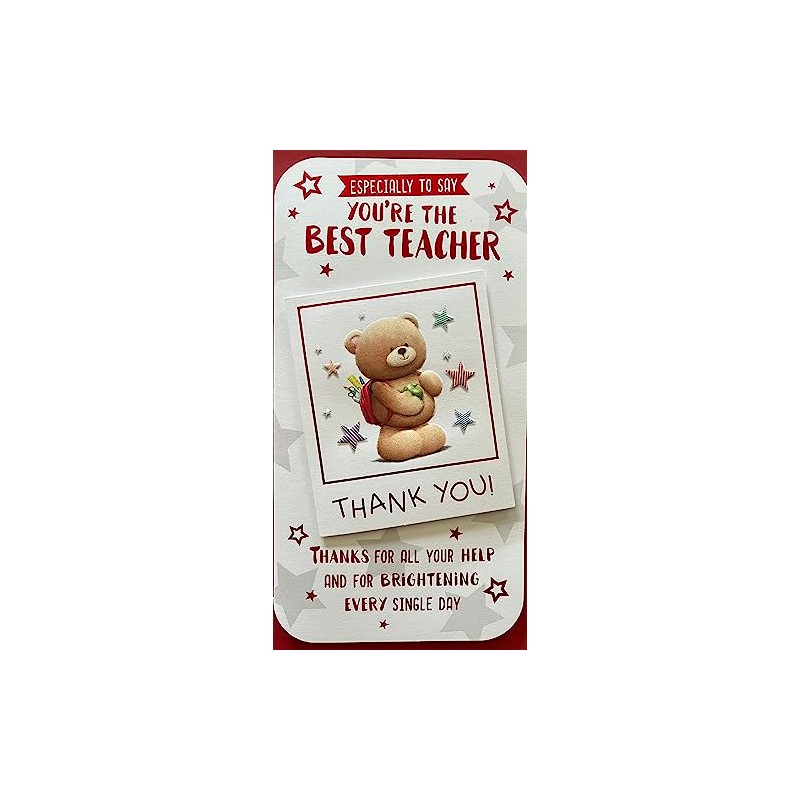 Teacher Thank You Card The Best Teacher