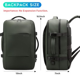 BANGE Laptop Travel Backpack for 17inch,Carry On Backpacks With Personal Item Size,Waterproof Business Work Hiking Casual Bag