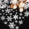 5m*80cm Christmas Cellophane Wrapping Paper Sheet with Snowflake, Topeedy Xmas