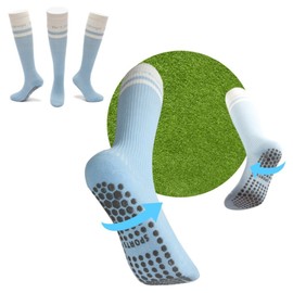 FAR&STRAIGHT Women’s Knee-High Yoga, Pilates, Golf Socks with Non-Slip Soles - Enhanced Stability, Anti-Twist Grip, Breathable & Stylish Design