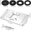 Router Table Insert Plate, Aluminum Router Plate for Woodworking Benches
