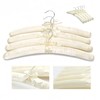 Wonafa 5 Pcs Satin Padded Hangers for Women Clothing, Sweater