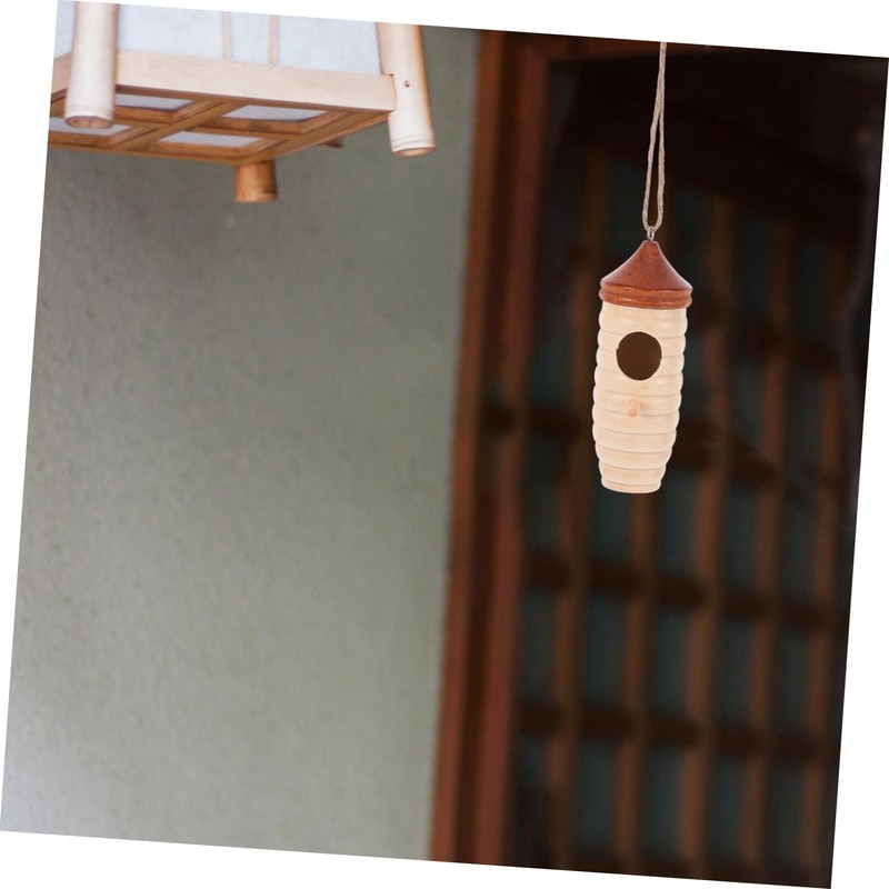 CIYODO Detailed Design Hummingbird House Bird Nest Outdoor Garden Swing