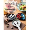 LAUCHUH Spoon Rest for Stove Top, Ceramic Spoon Holder 5"