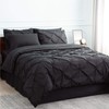 Bedsure Black Comforter Set Queen - Bed in a Bag