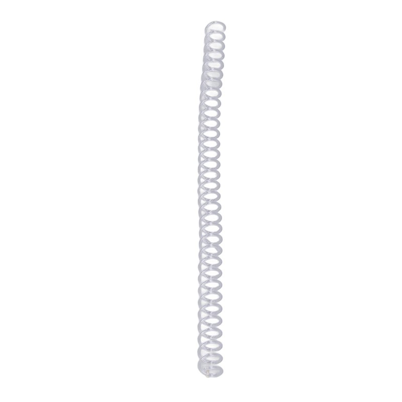 Spiral Binding Coils Durable Plastic Spines for Stationery Work (Transparent)