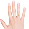 TJC Band Ring for Women in 14ct Gold Plated 925