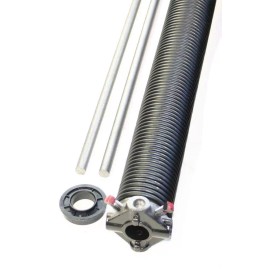 MUG LEFT WIND Garage Door Torsion Spring 218 x 1-3/4" x 28" w/ Winding Bars Bushing