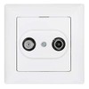 Gunsan Visage Sat TV Through Socket White