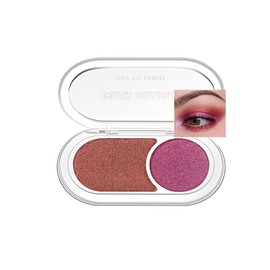 MIESCHER Glitter Eyeshadow Palette, Shimmer Metal Color Eyeshadow, Highly Pigmented Waterproof Long Lasting Sparkle Eye Shadow for Women Girls Halloween Party Makeup Use, Shimmer Finishes, #04 Purple