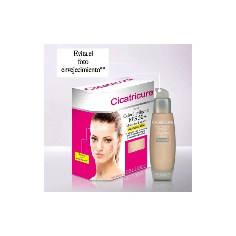 Cicatricure Maquillaje Inteligente Fps 50+ Autoajustable