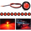 Nilight 10PCS 3/4 Inch Round LED Front Rear Side Marker