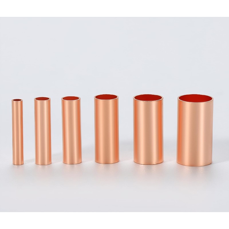 250pcs Wire Terminal connectors 7Size Electrical Butt Connector Copper Tube